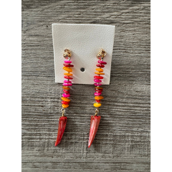 Free People ARIANA OST Sira Dangle Earrings NWT Boho - Picture 2 of 3